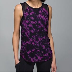 Lululemon Sculpt Tank Breezie Regal Plum Black/Black size 6